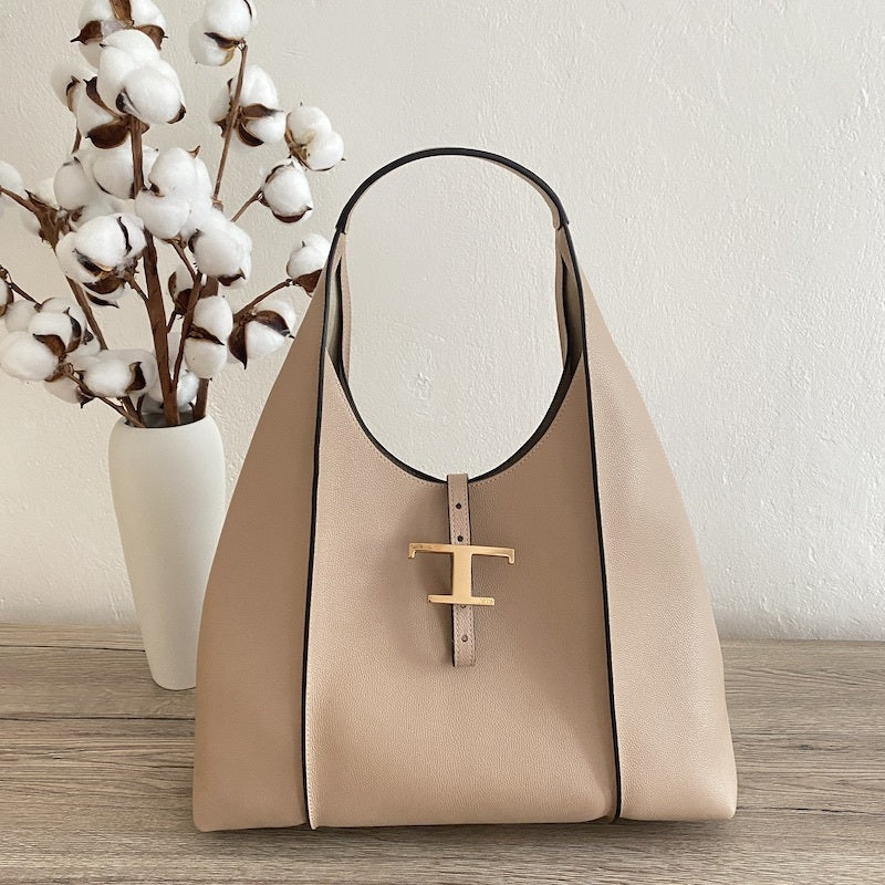 期間限定セール TOD'S T タイムレス レザー ホーボー バッグ