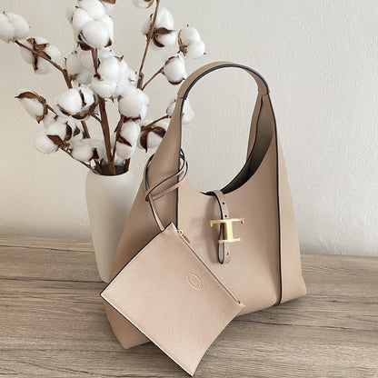 期間限定セール TOD'S T タイムレス レザー ホーボー バッグ