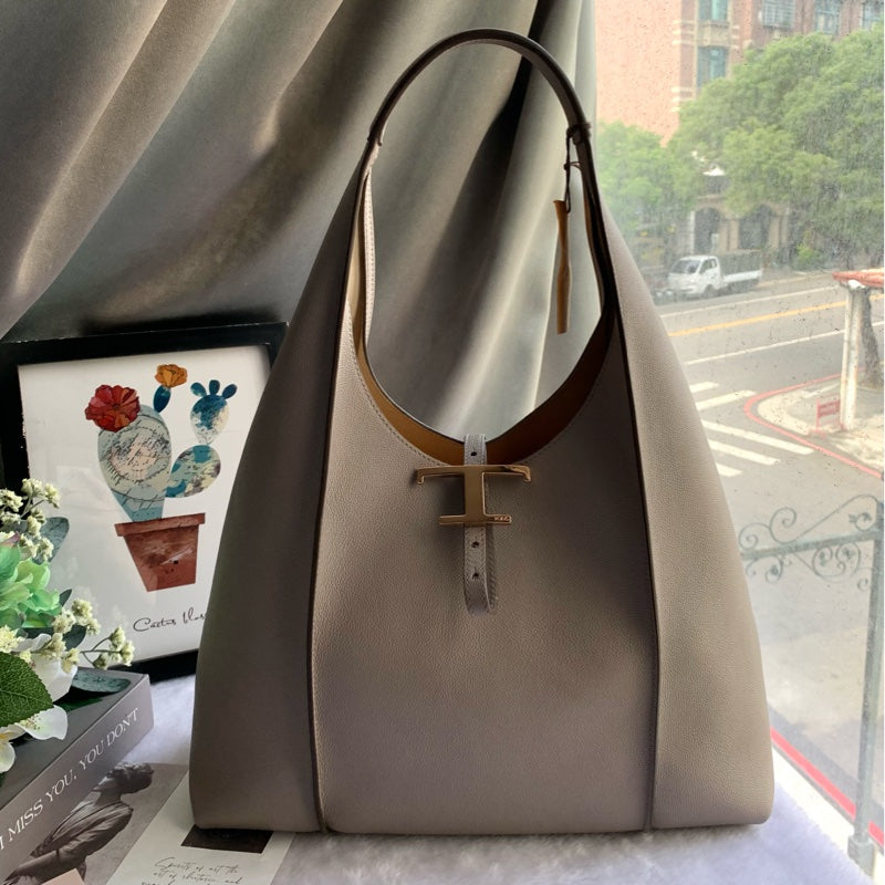 期間限定セール TOD'S T タイムレス レザー ホーボー バッグ