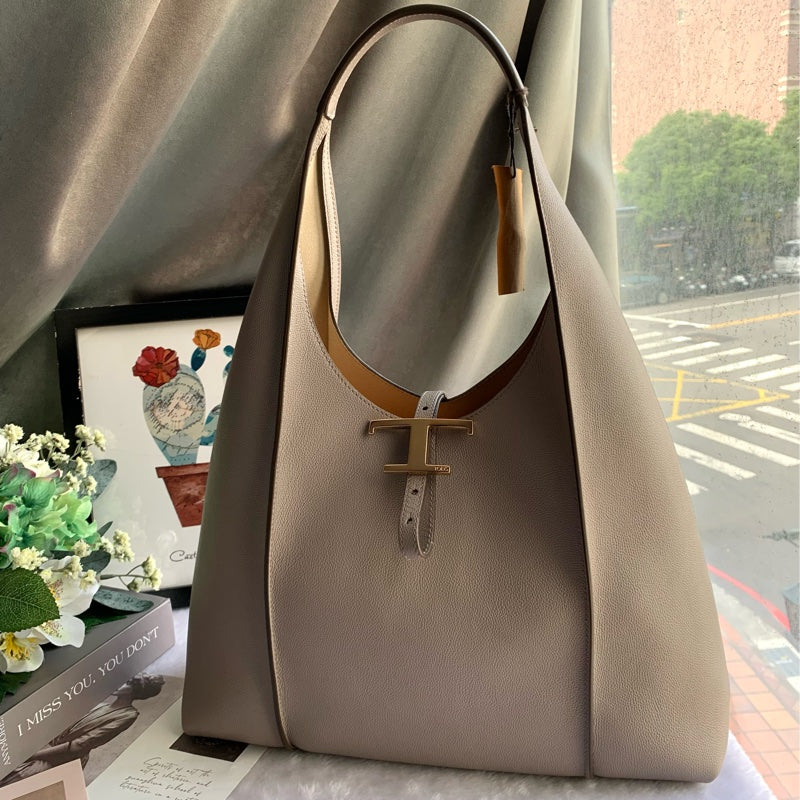 期間限定セール TOD'S T タイムレス レザー ホーボー バッグ