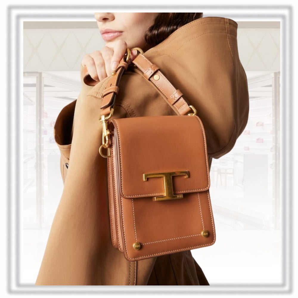 送料込直営店*TOD`S*T タイムレス ショルダーバッグ マイクロ