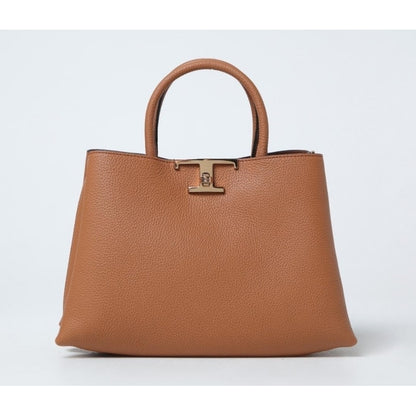関送込 TOD'S T レス レザー ショッピング バッグ スモール