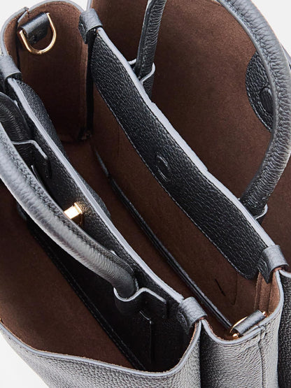 関送込 TOD'S T レス レザー ショッピング バッグ スモール