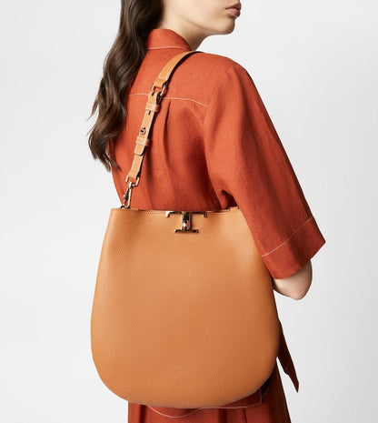 TOD´S T タイムレス レザー ショルダー バッグ スモール