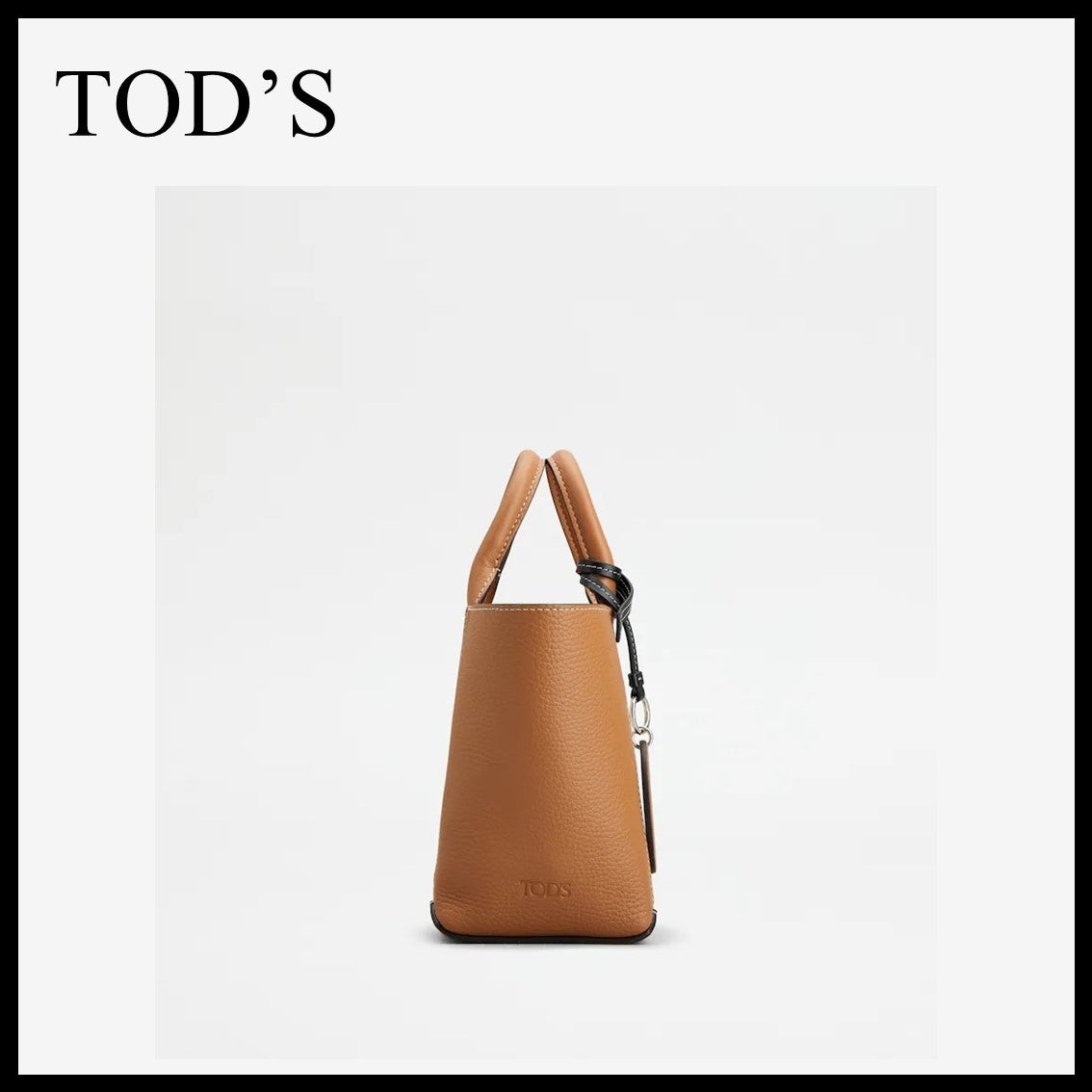 直営店 TOD'S ダブルアップ レザーキャンバス バッグ