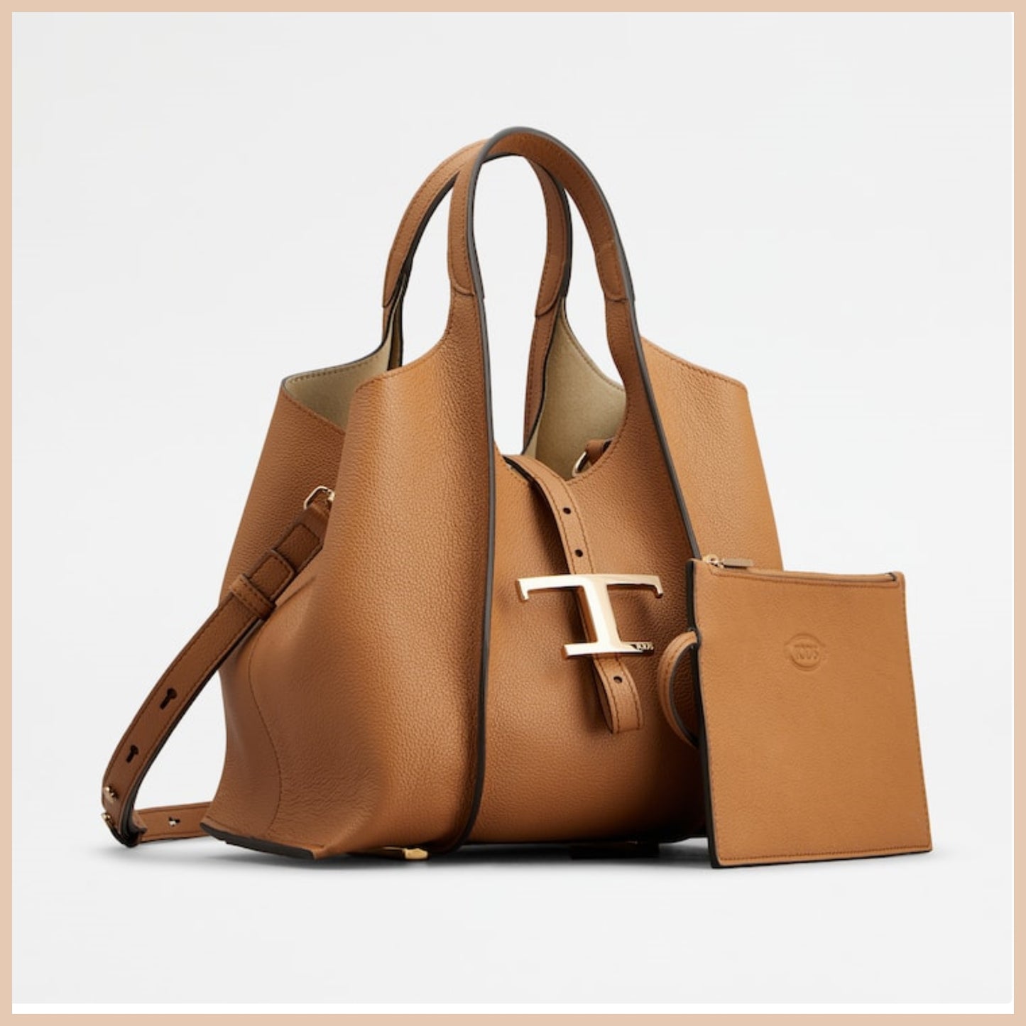 関税込トッズ Tタイムレス レザー ショッピング バッグ ミニ