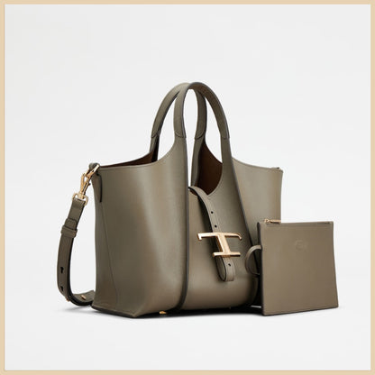 関税込トッズ Tタイムレス レザー ショッピング バッグ ミニ