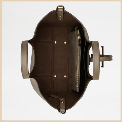 関税込トッズ Tタイムレス レザー ショッピング バッグ ミニ