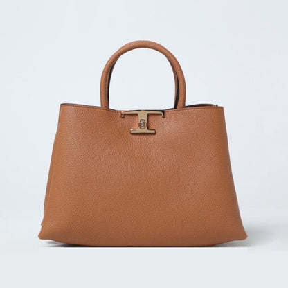 関送込 TOD'S T レス レザー ショッピング バッグ スモール