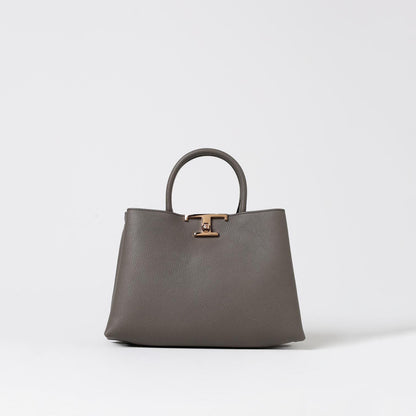 関送込 TOD'S T レス レザー ショッピング バッグ スモール