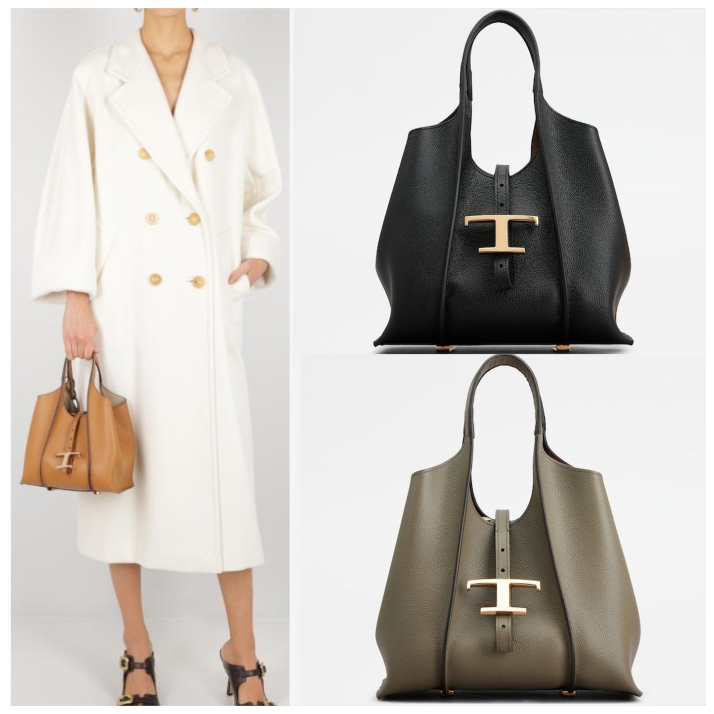 関税込トッズ Tタイムレス レザー ショッピング バッグ ミニ