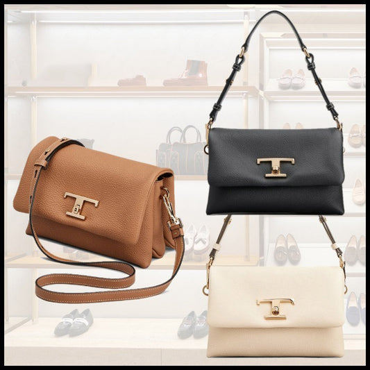 TOD´S トッズ Tタイムレス レザー フラップバッグ ミニ